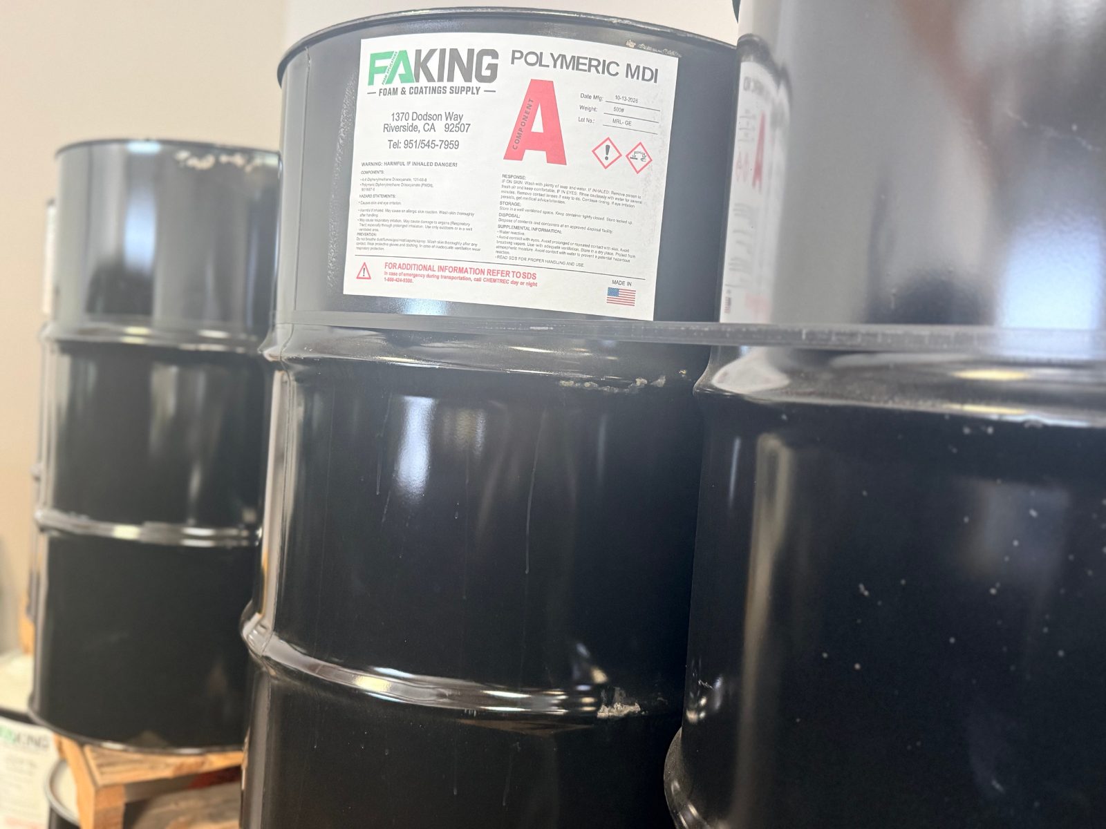 FAKING Polymeric MDI Component A drums